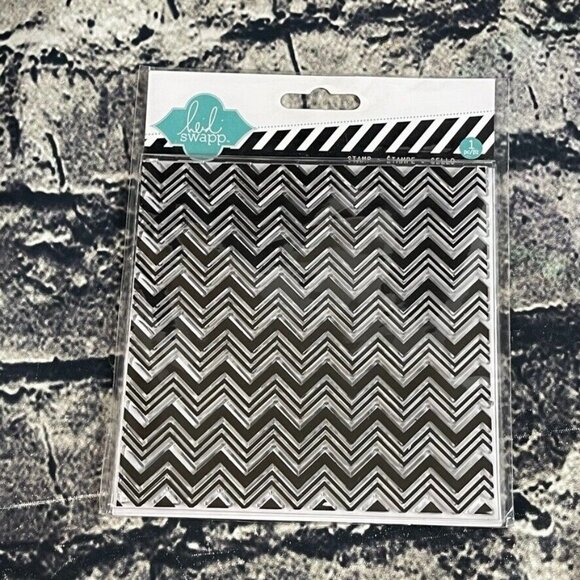 Heidi Swapp BLOCK Stamp Black And Clear - Picture 1 of 8